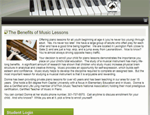 Tablet Screenshot of donnacwhitepiano.com